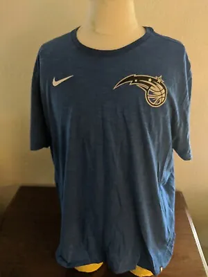 NBA Orlando Magic Team Issued S/S Training Shirt Nike Blue/Black/Silver Size 2XL • $29.99