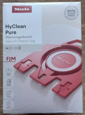 Genuine Miele HyClean 3D Efficiency Dustbag FJM 4 Bags & 2 Filter • £16.99