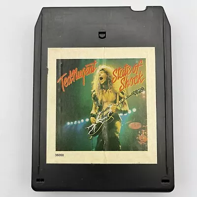 Ted Nugent - State Of Shock - Restored 8 Track Tape - New Pad And Splice • $7.99