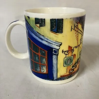 Starbucks Vincent Van Gogh Coffee Cup Mug Chaleur D. Burrows Terrace At Night FS • $29.99