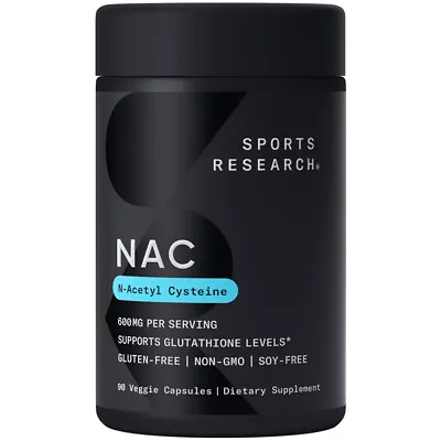 NAC (N-Acetyl Cysteine) 600mg Supports Antioxidant Detoxifying Lung Health 90 Ct • $19.95