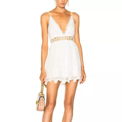 Zimmermann White Playsuit Size 0 (UNWORN) • $200