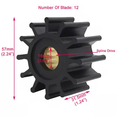 Volvo Penta Impeller 825940 860203 3855546 3858256 3862281 21213660 876243 • $17.50