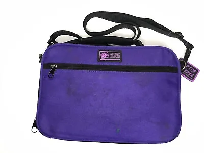 Laptop Insulated Lunch Bag + Bento Box Set PBA-Free Shoulder Strap Purple • $12