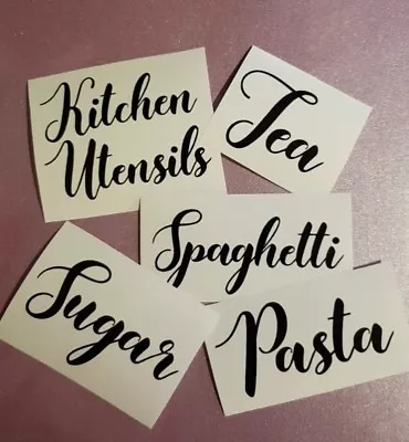 £1.50 • Buy Sticker Label For Kitchen Glass Jars/Tins/Canisters/Tubs/Storage/Boxes/Box/Pots