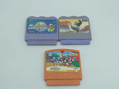 VTech V.Smile Learning Lot Of 3 Games Kung Fu Panda Mickey Mouse Clubhouse... • $13.22