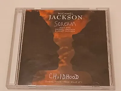 Michael & Janet Jackson - Scream / Childhood CD Single Epic 1995 • $7.99