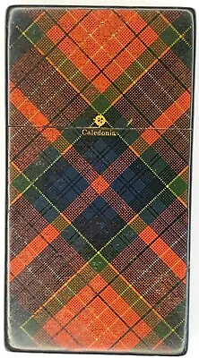 19th Century Mauchline Tartan Ware Card Case Caledonia 85x45x8mm (H) • £165