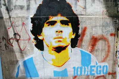 £44.90 • Buy Photo Wall Mural-GRAFFITI-(4163)-NON WOVEN-Wallpaper-Street Art Football DEGO XL