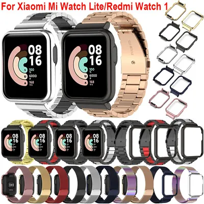 For Xiaomi Mi Watch Lite / Redmi Watch Strap Stainless Steel Band + Metal Case • £9.55