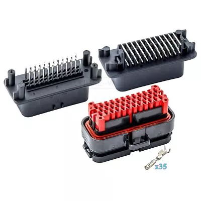 35 Pin Tyco AMPSEAL Automotive ECU PCB Male/Female Waterproof Connector Plug Kit • $8.67
