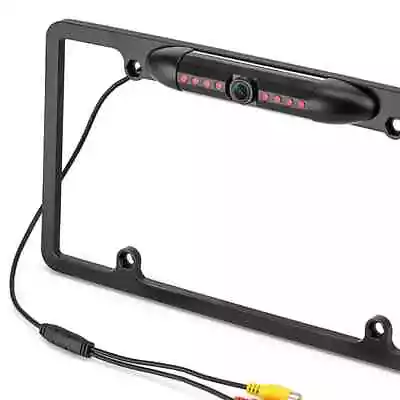 DS18 RCCPS CAR TRUCK LICENSE PLATE BACKUP CAMERA WITH NIGHT VISION (Black) • $57.90