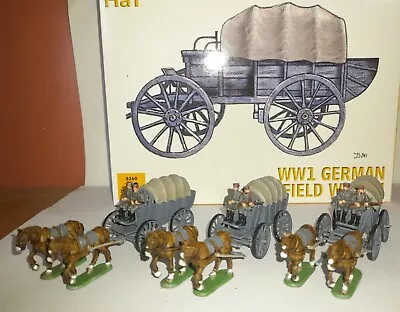 PAINTED SOLDIERS 1/72 20mm  GERMAN FIELD WAGONS- WORLD WAR ONE X 3 HAT • £14.99