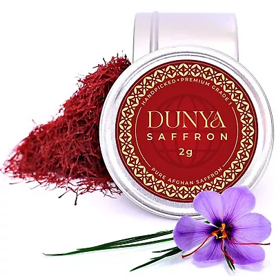 Dunya Saffron (2 Gr) Superior Saffron Threads (Super Negin) • £10.45