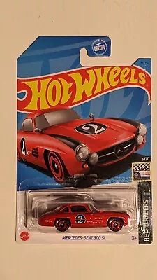 2023 Hot Wheels 1955 Mercedes-Benz 300 SL #27/250 (Red)  Retro Racers 3/10  • $2.99