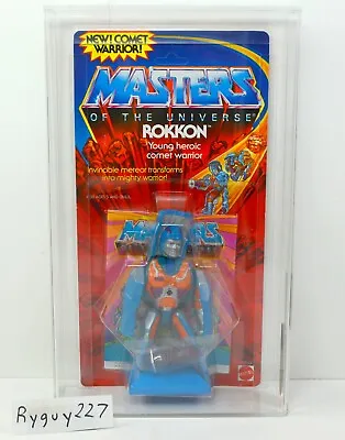 MOTU Rokkon AFA 85 Graded Masters Of The Universe MOC Sealed Figure • $950