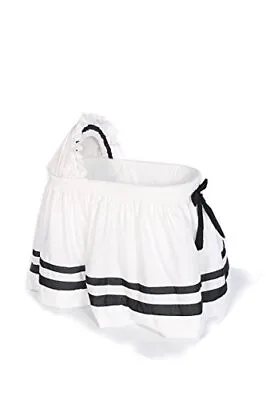 $97.87 • Buy Baby Doll Bedding Modern Hotel Style Ii Bassinet Skirt Black