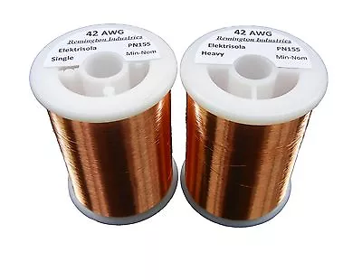 Pickup Winders Kit #7 - 42 & 42 Heavy AWG Enameled Copper Magnet Wire - 8 Oz • $44.40