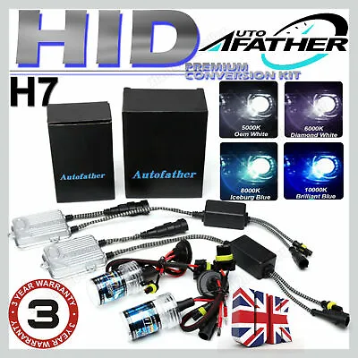 55W H7 HID Xenon Ballast Conversion Kit Car Headlights Lights Bulbs Super Power • £11