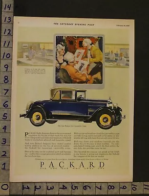 1928 Packard Six Convert Coupe 18th Century Chair Design Beauty Car Auto Ad Us01 • $21.95