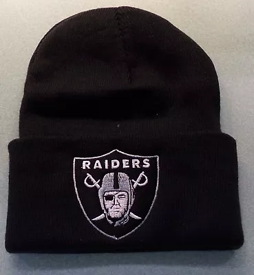 Oakland/Las Vegas Raiders NFL Football Embroidered Knit Beanie Hat New • $19.99
