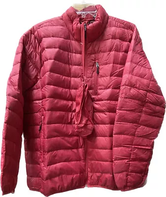 Club Room Mens Down Packable Quilted Puffer Jacket Red L • $45