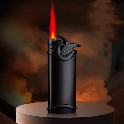 £14.95 • Buy Black Metal Windproof Lighter Jet Flame Torch Butane Gas Refillable Uk Seller