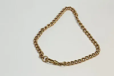 Superb 9ct Rose Gold Albert Chain Bracelet Graduated Links • £250