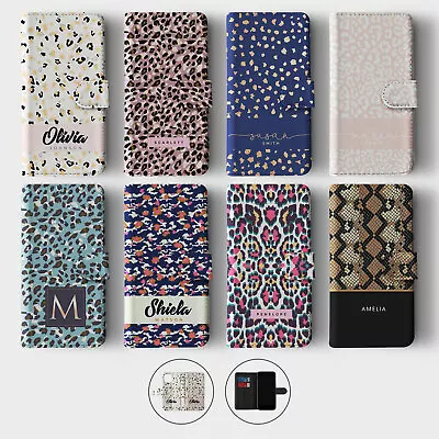 Tirita Personalised Wallet Flip Case For IPhone 15 14 13 12 X Animal Print Snake • $11.35