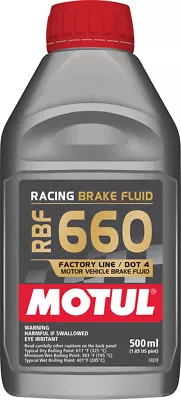 MOTUL RBF 660 DOT 4 Full-Synthetic Racing Brake Fluid Oil Lubricant 500mL • $37.77