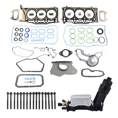 $188.10 • Buy Fits 2014-2017 Chrysler Dodge Jeep Ram 3.6L V6 Oil Filter Head Gasket Bolts Kit