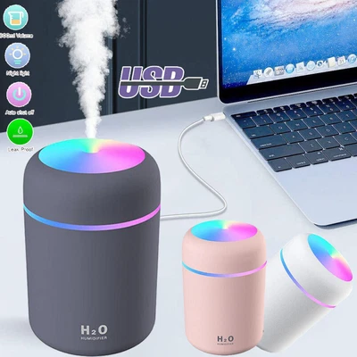 $6.17 • Buy USB Car Air Purifier Diffuser Aroma Oil Humidifier Mist LED Night Light Home AU