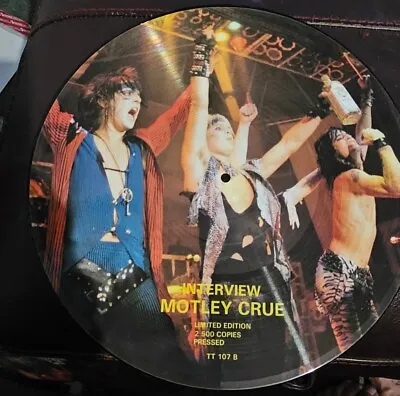 Motley Crue 1980's Interview Picture Disc Ltd Edition • £79