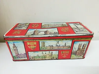 VINTAGE W & R JACOBS LIVERPOOL BISCUIT TIN LONDON SCENES Houses Parliament  • £4.25