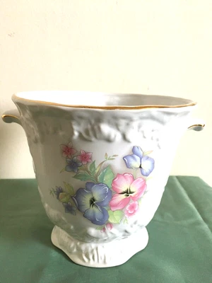 £12 • Buy Maryleigh Pottery Planter Iris Ceramic Textured Vase Decorative Plant Pot