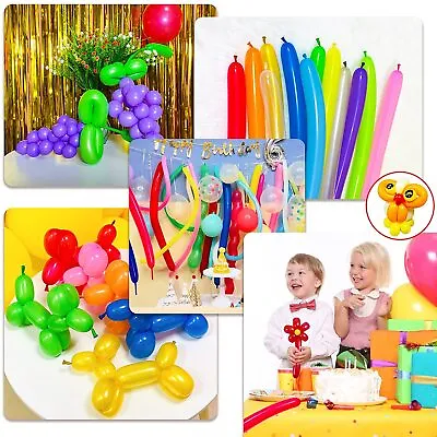 £2.19 • Buy 260 Balloons For Twisting Balloon Animal, Long Skinny Latex Baloons For Modellin