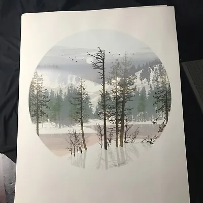 Virgil Thrasher Signed Numbered 219 Of 350 Silver Lined Trees • $59.90