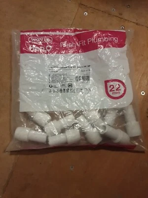 £20 • Buy HEP2O PUSH-FIT 22x15mm SPIGOT/SOCKET REDUCER HD2/22W (Pack Of 10) 