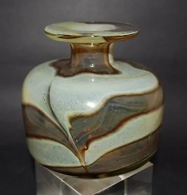 Vintage Mdina Art Glass Vase Malta By Michael Harris  1960s-1970s MCM • $45