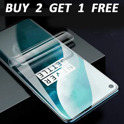 Soft Screen Protector For OnePlus 9RT 10 Pro 7T 6 9T Nord 2 Ace Hydrogel Film • $2.08