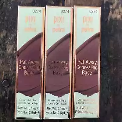 Pixi By Petra Pat Away Concealing Base Espresso Correction Fluid 3 Pack 0274 • $24