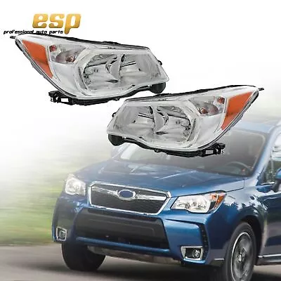 Pair Of Headlights Left & Right For 2014-2016 Subaru Forester • $130.26