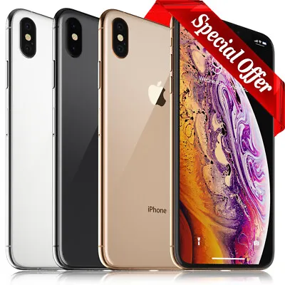 $237.45 • Buy Apple IPhone XS Max - 64GB/256GB/512GB - Gold/Silver/Gray - Choose Your Network