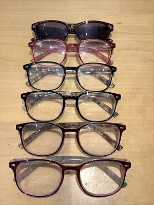 £0.99 • Buy 6 Pairs Reading Glasses + 1 Pair Sunglasses Readers 1.25 Ladies/ Women’s