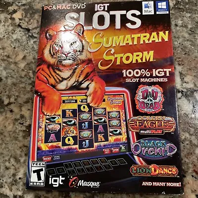 Masque IGT Slots Sumatran Storm PC & MAC DVD Slot Machine Game. • $11.03