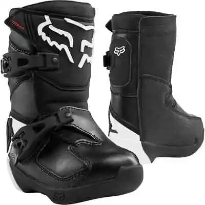 Fox Racing MX20 Comp K Kids Motocross Boots - Black - Kids 12 • $90.66