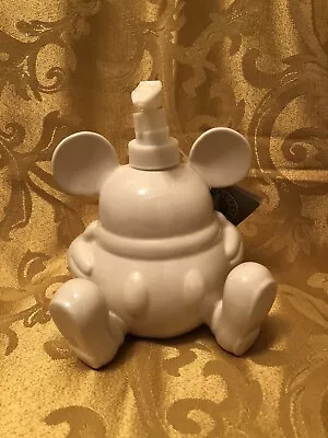 Disney Shanghai White Mickey Mouse Soap Lotion Dispenser NWT Never Used • $28