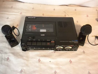 Mint Sony TC-D5M Cassette Deck W/ECM 909A Mics Case Strap AC IM More Working • $850