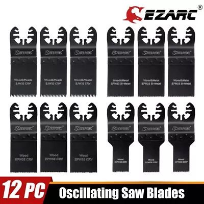 12Pc Saw Blades Oscillating Multi Tool Accessories Kit For Fein Dewalt Makita US • $19.82