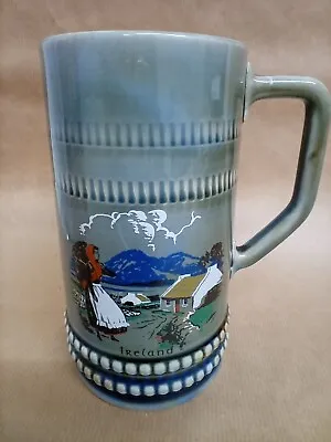 VINYAGE WADE Irish Porcelain Tankard/Mug MADE IN IRELAND Approx 6” Tall • £7